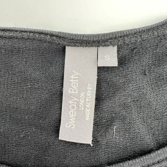 Sweaty Betty Luxe Simhasana Black Pullover Sweatshirt Size Small - Picture 2 of 3